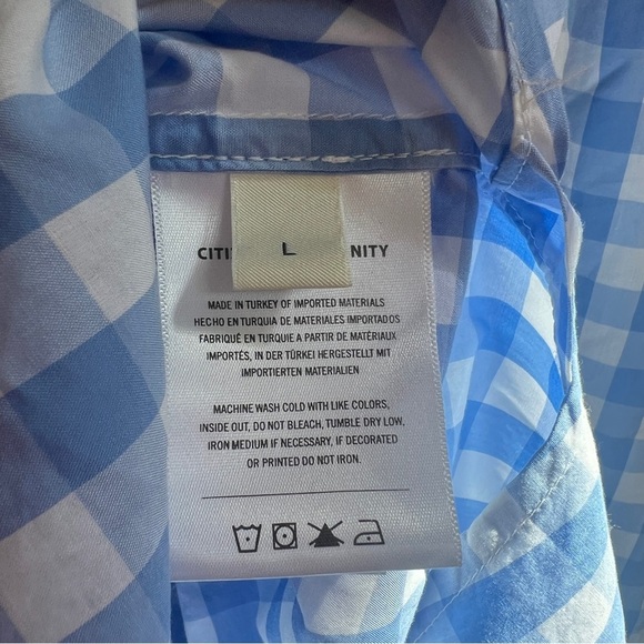 CITIZENS OF HUMANITY kayla shirt in bluesky gingham - Picture 5 of 6
